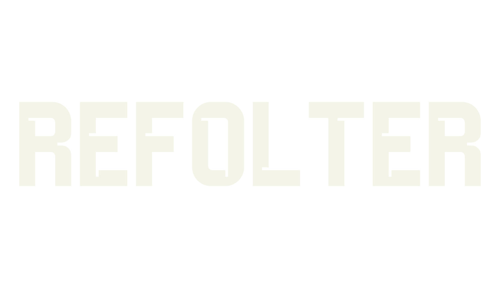 REFOLTER, serif font preview
