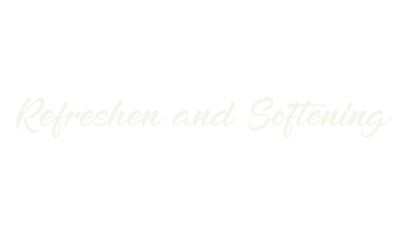 Refreshen and Softening, joined font preview