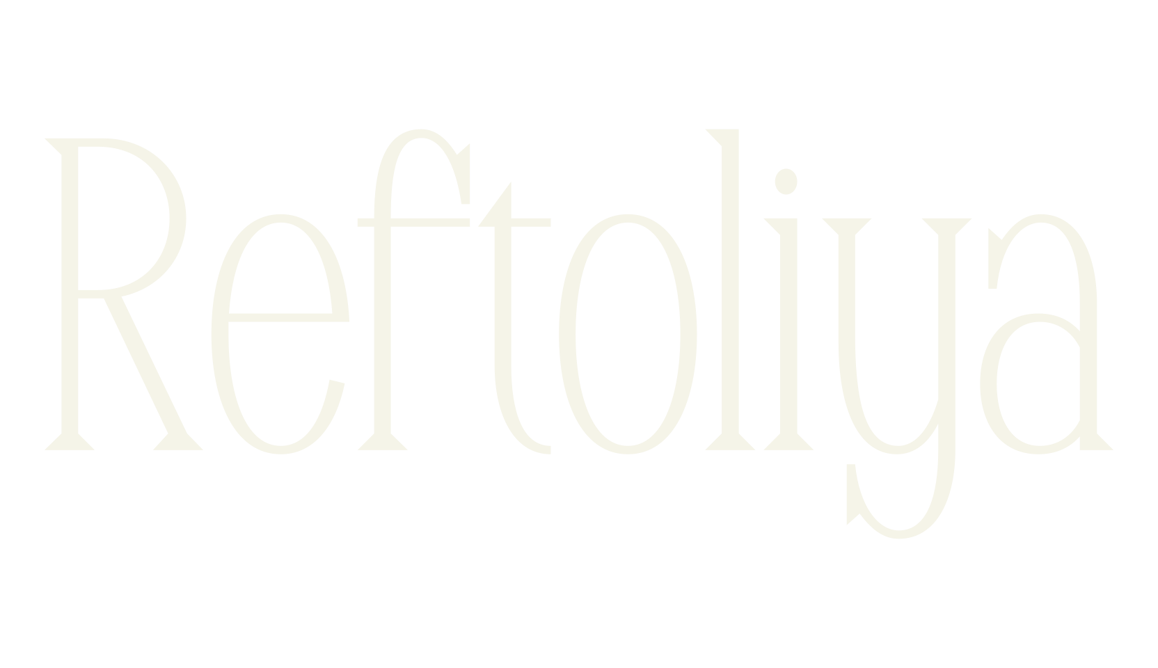 Reftoliya, modern font preview