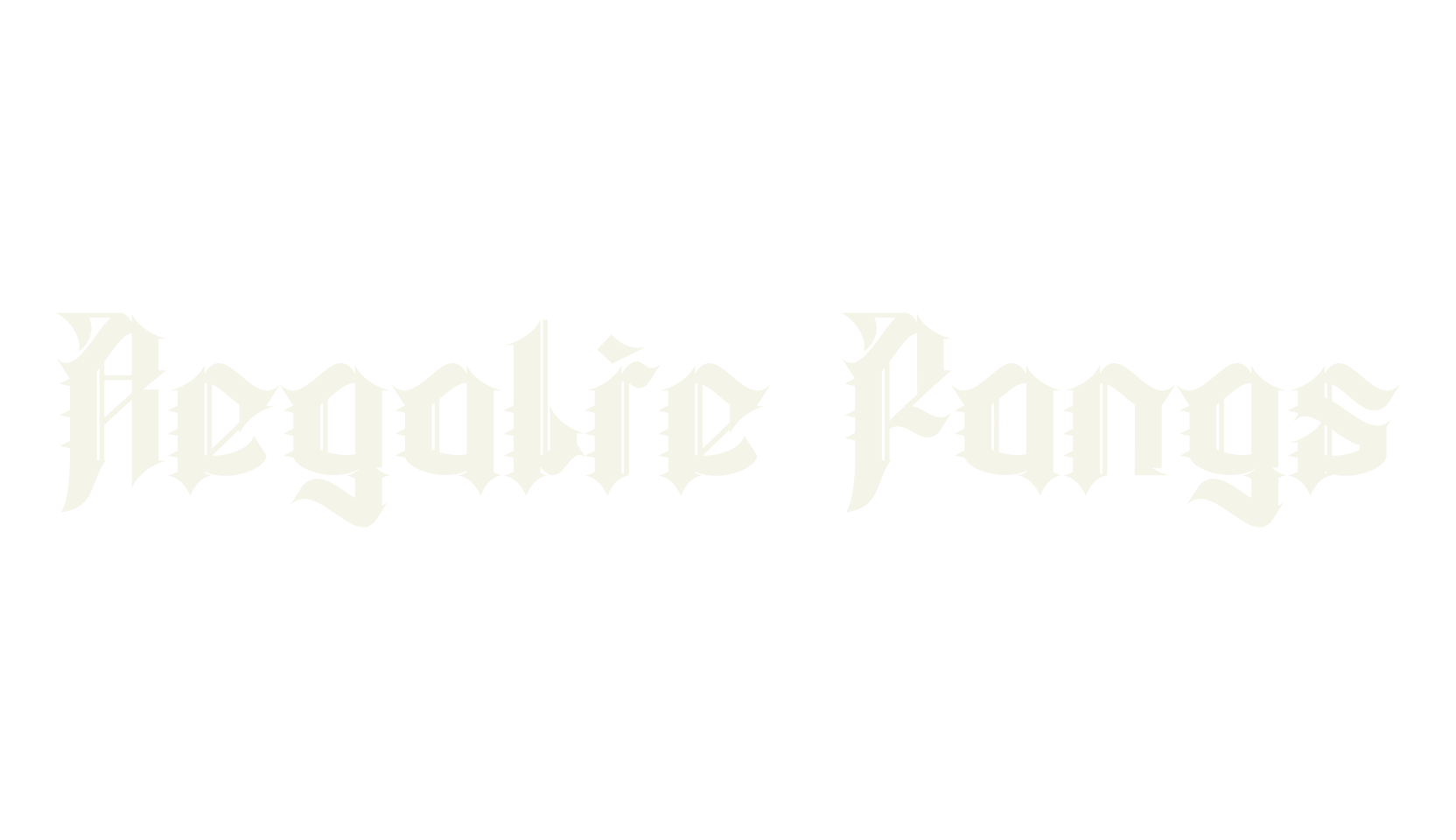 Regalie Fangs, old english font preview