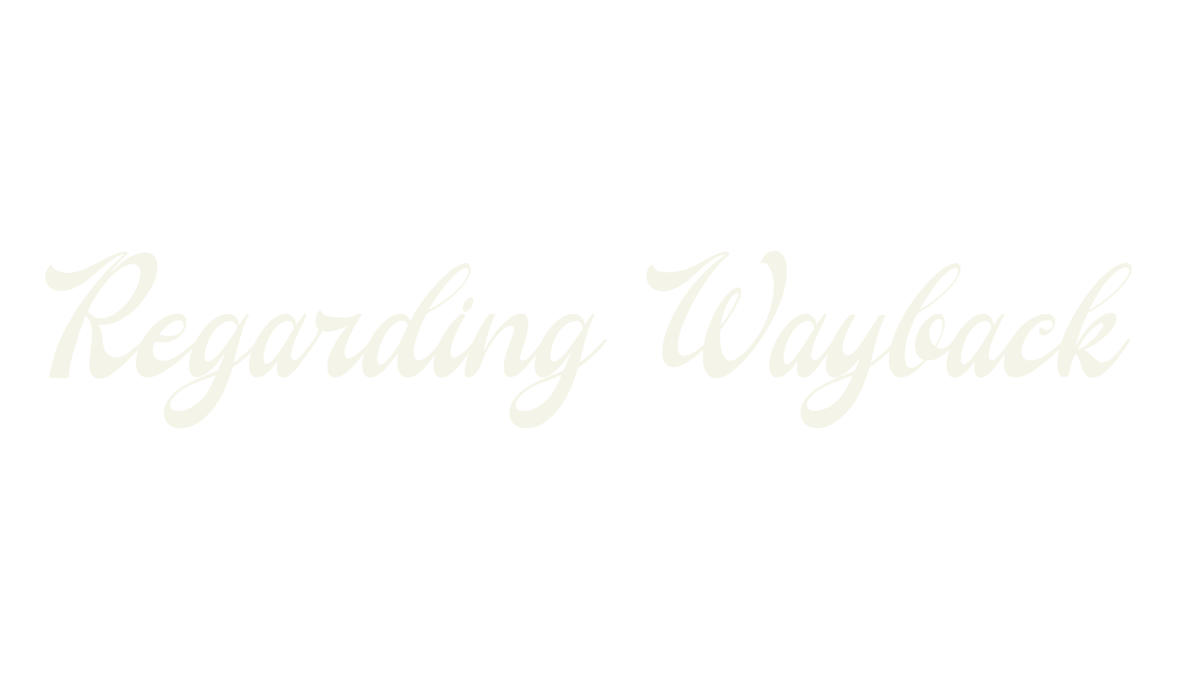 Regarding Wayback, varsity font preview