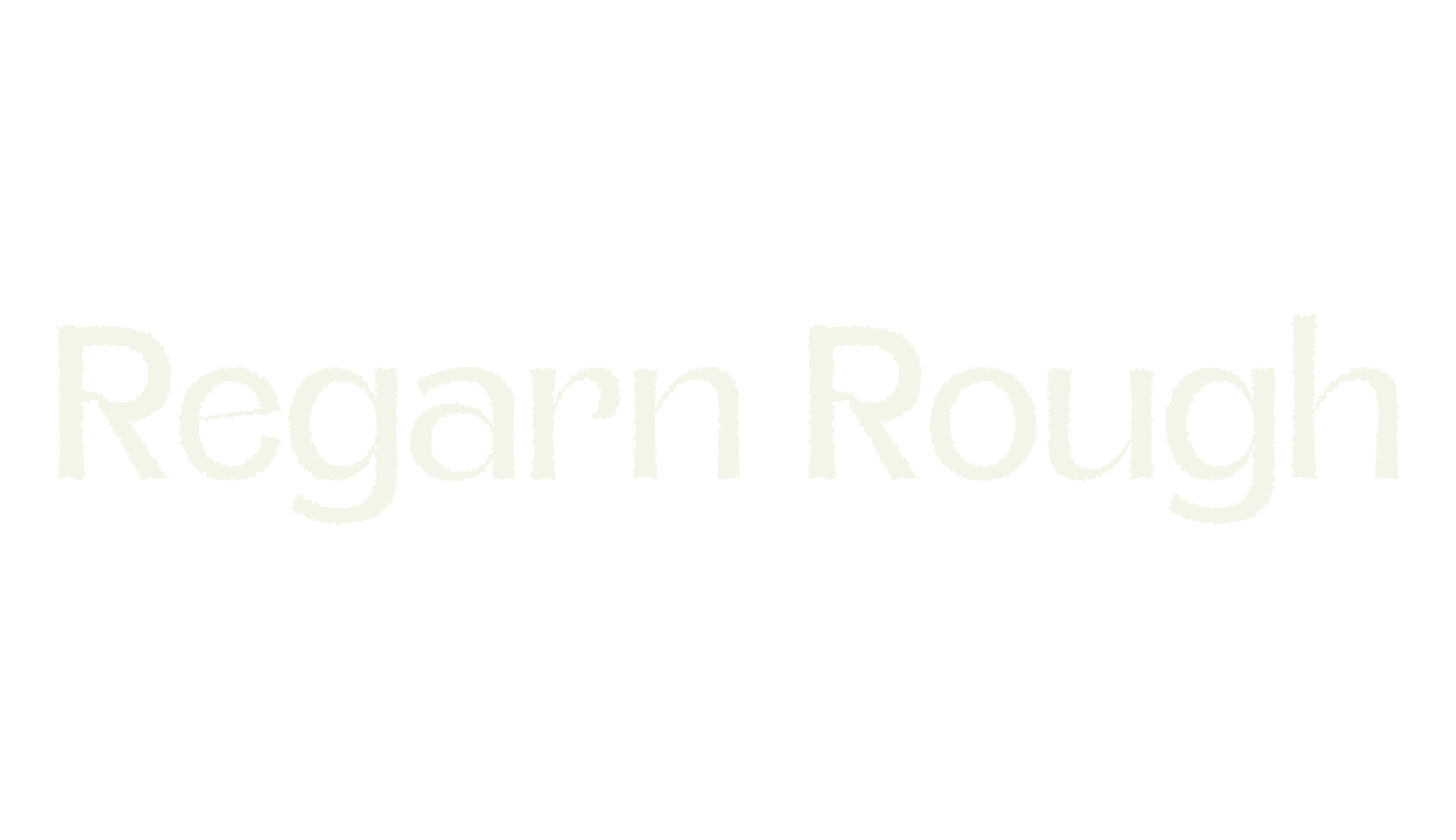 Regarn Rough, poster font preview