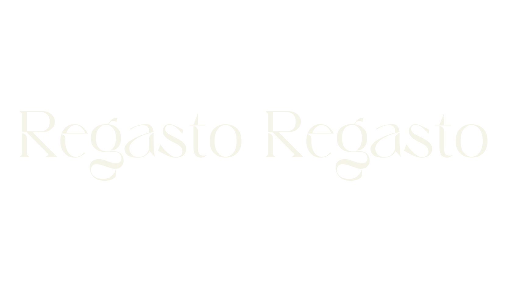 Regasto Regasto, luxury font preview