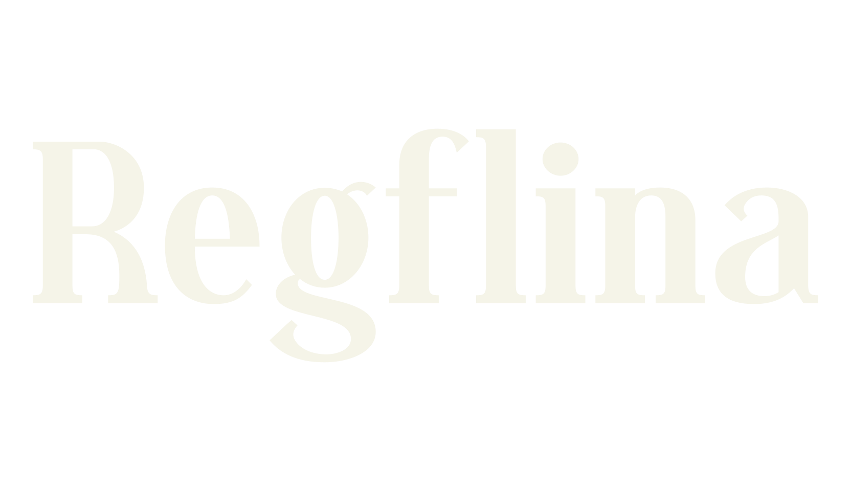 Regflina, serif font preview