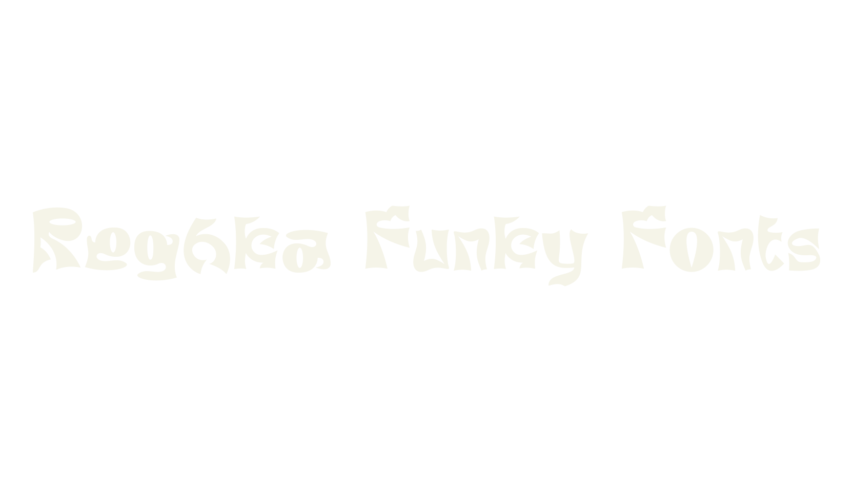 Reghka Funky Fonts, funky font preview