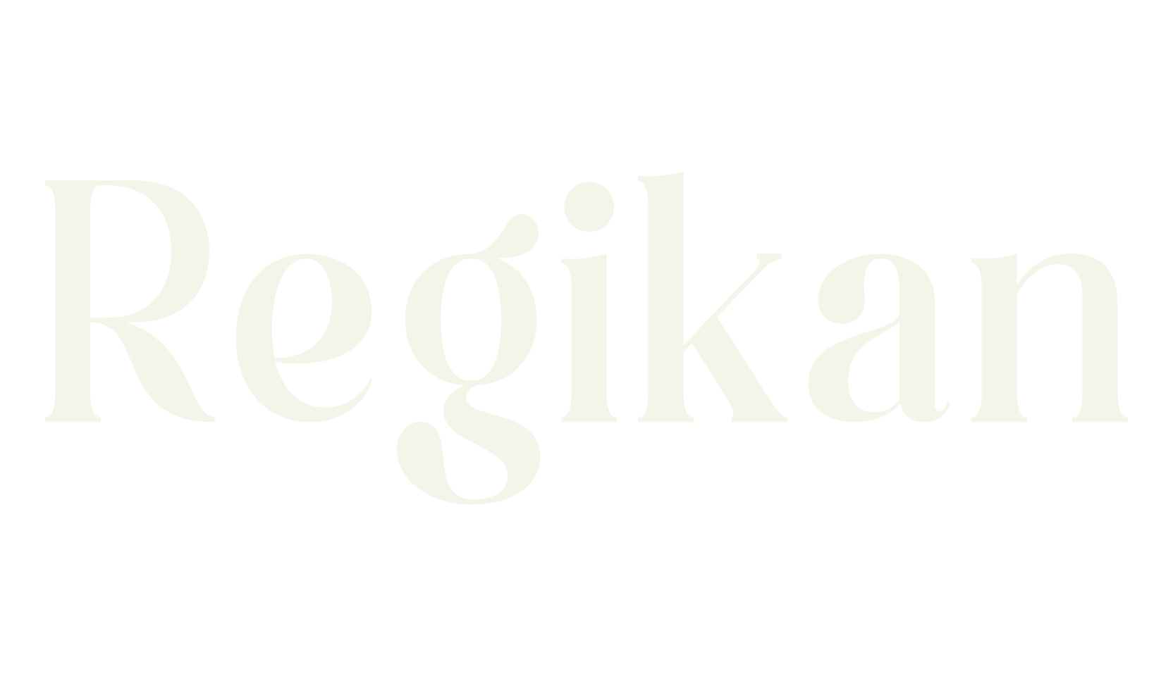 Regikan, serif font preview
