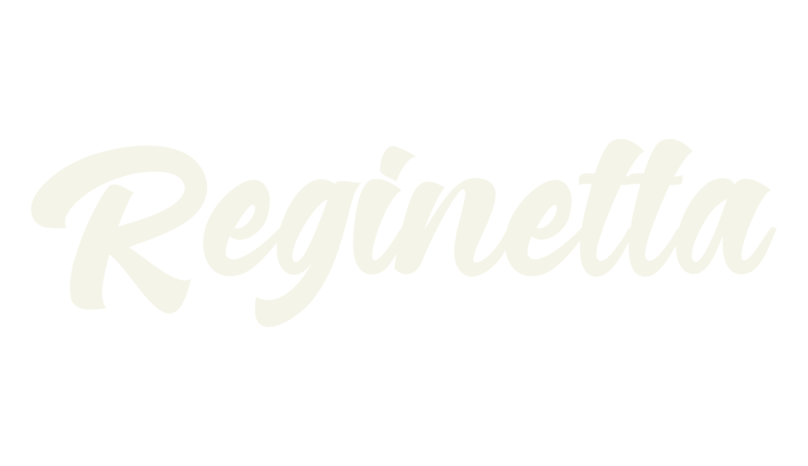 Reginetta, script font preview