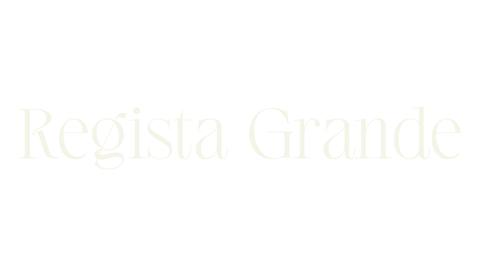 Regista Grande, modern font preview
