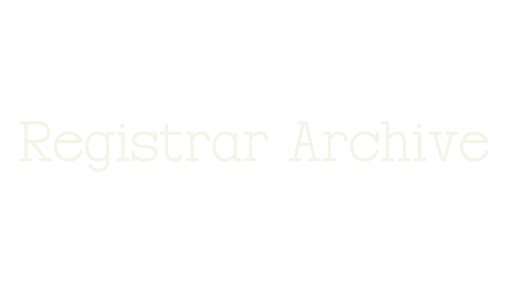 Registrar Archive, typewriter font preview