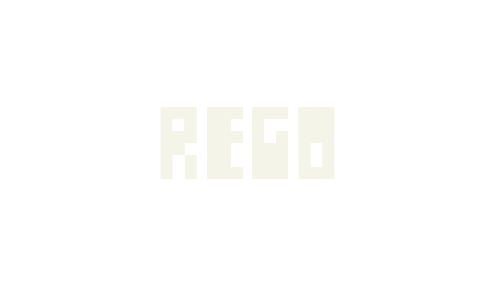 REGO, pixelated font preview