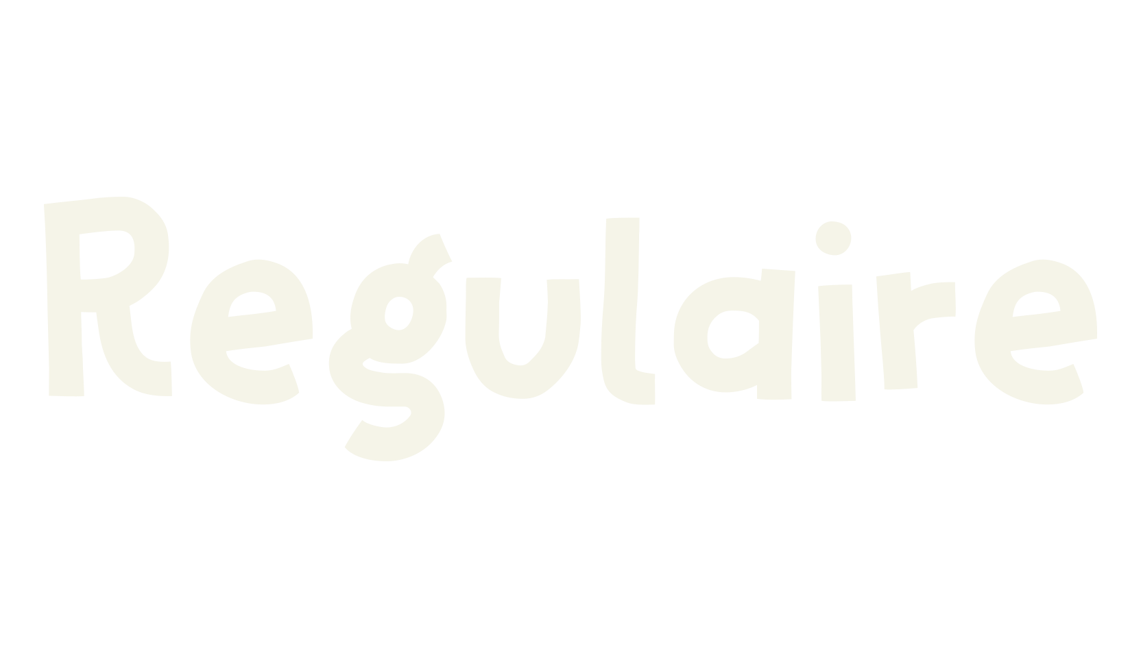 Regulaire, cute font preview