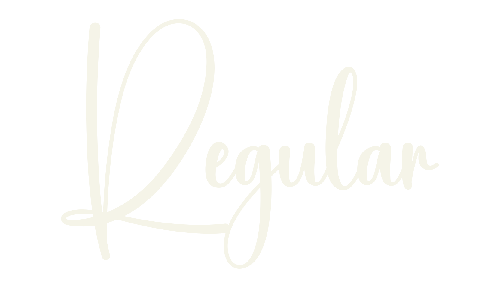 Regular, calligraphy font preview