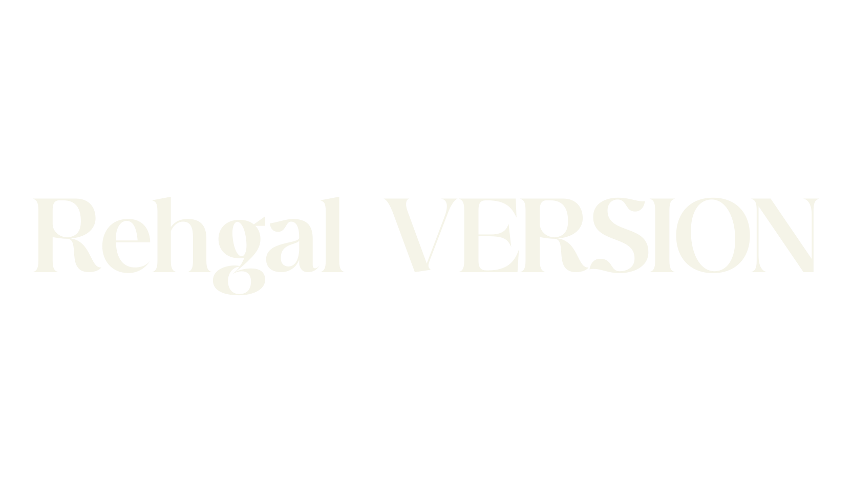 Rehgal VERSION, serif font preview