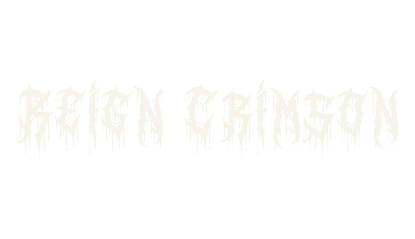 Reign Crimson, metal font preview