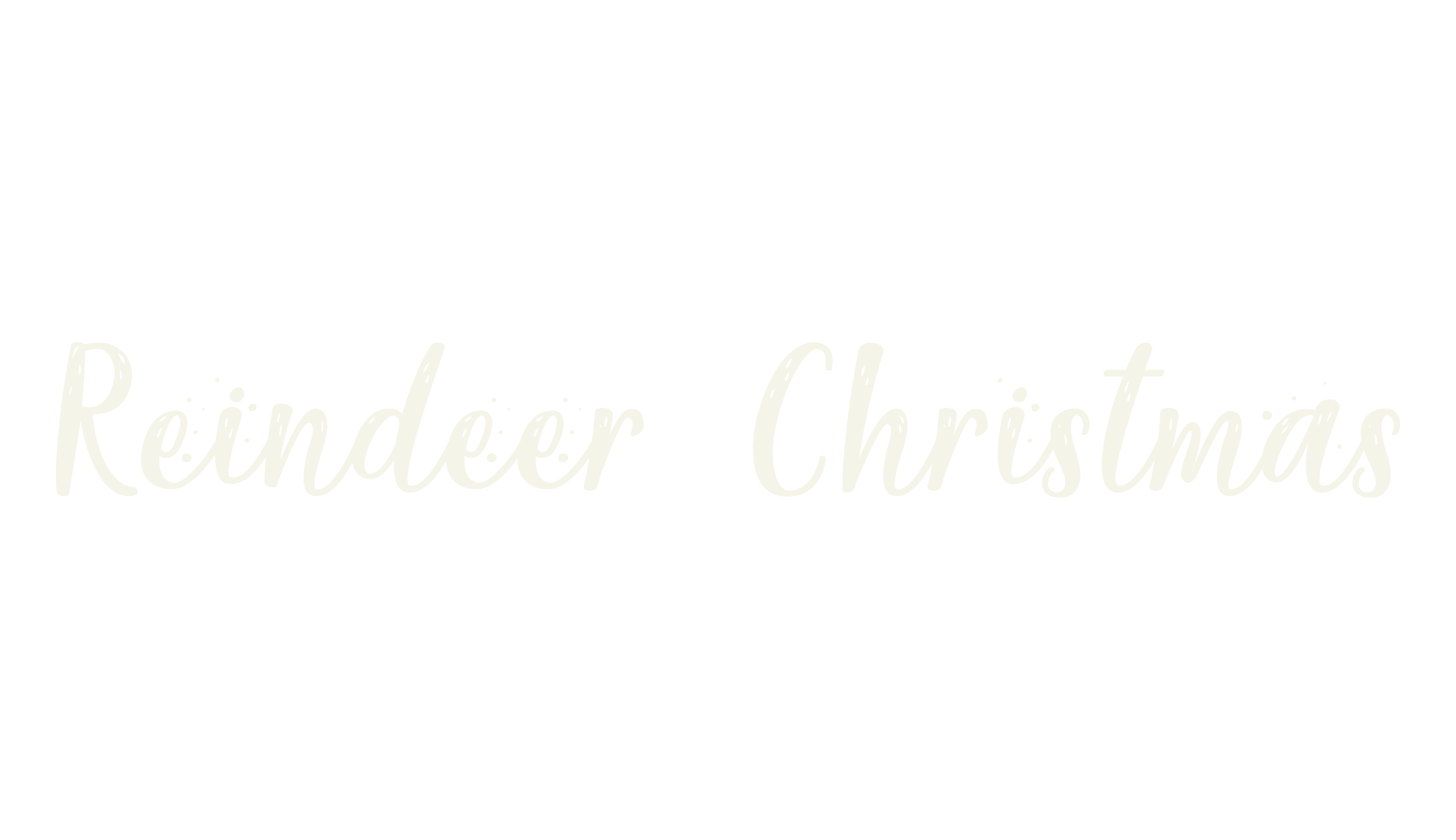 Reindeer Christmas, lettering font preview