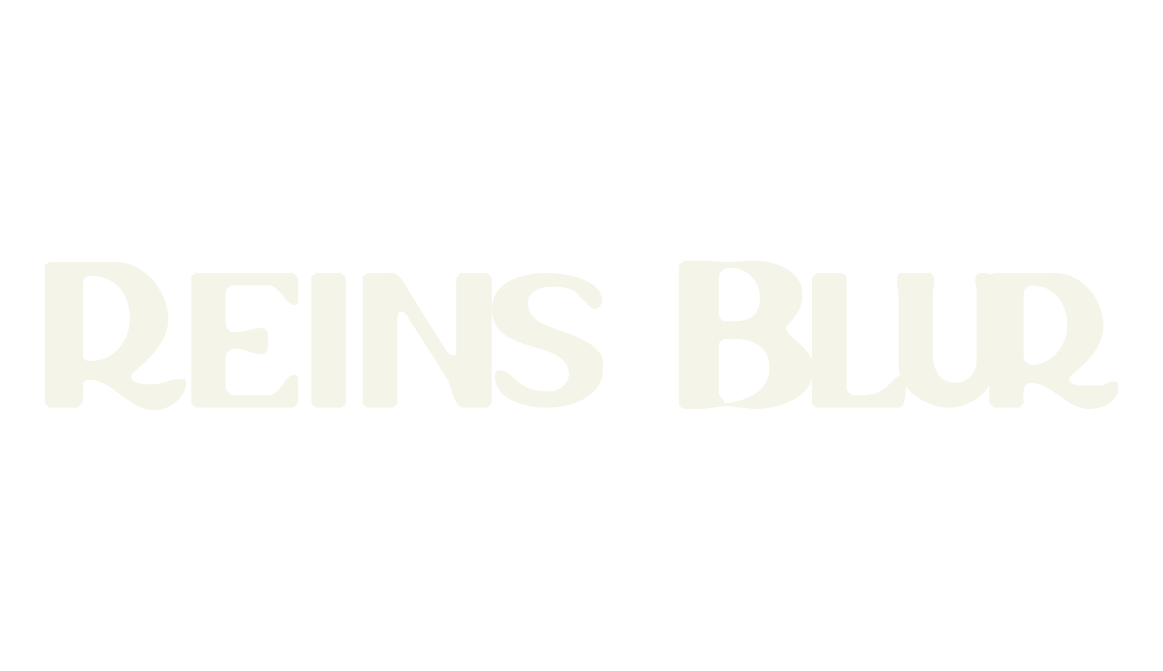 Reins Blur, artistic font preview