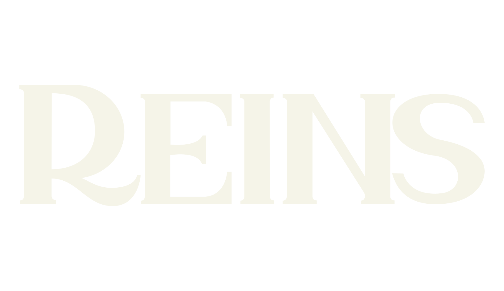 Reins, title font preview