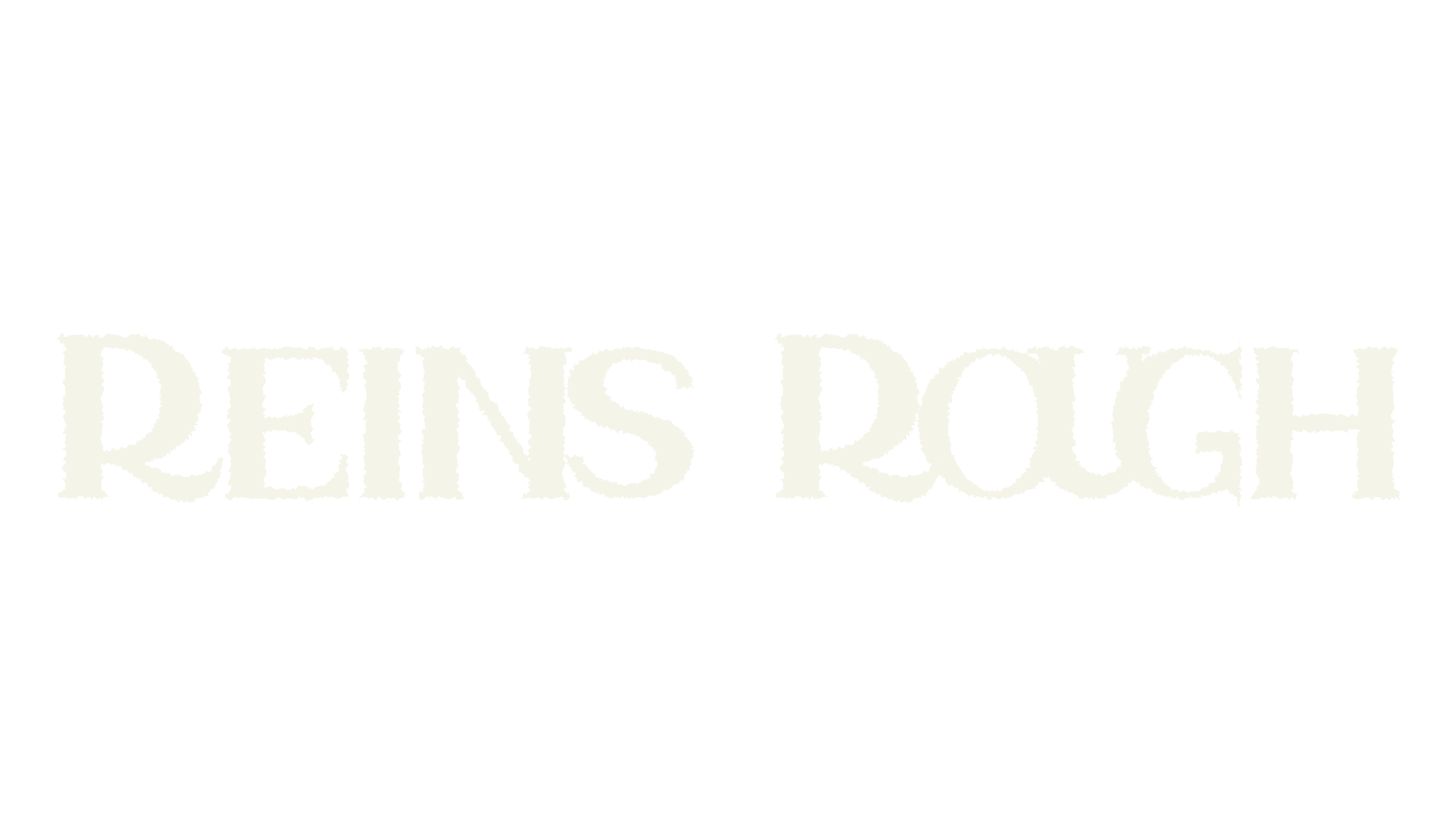 Reins Rough, logo font preview