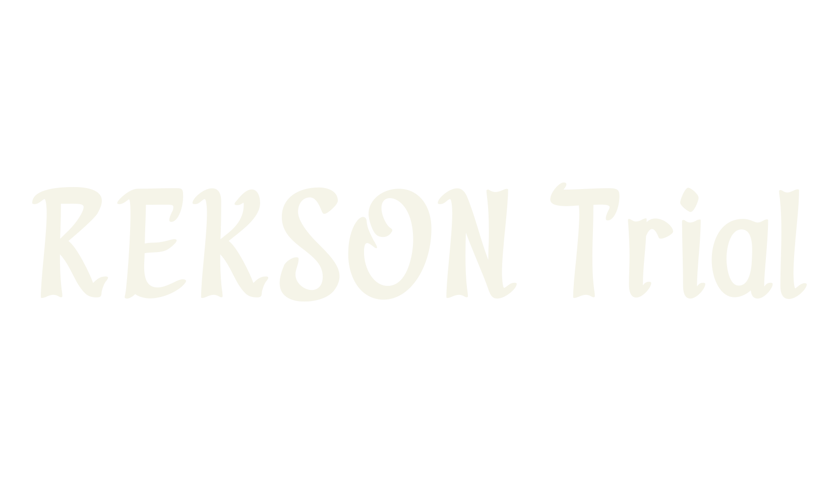 REKSON Trial, fantasy font preview