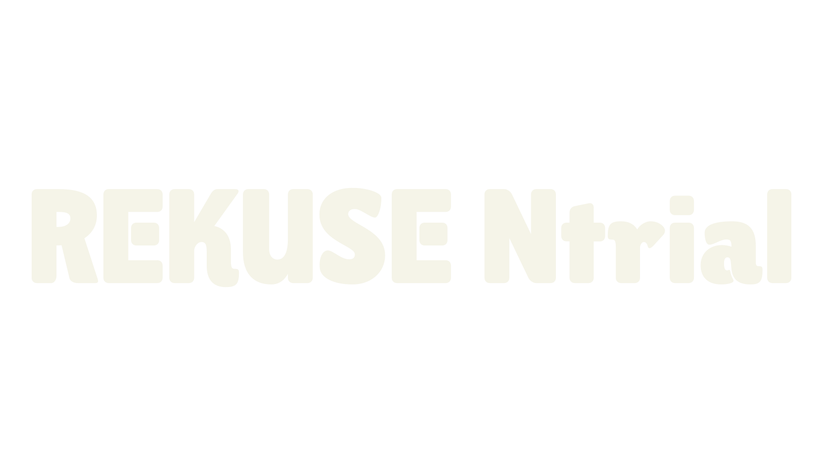 REKUSE Ntrial, sans serif font preview