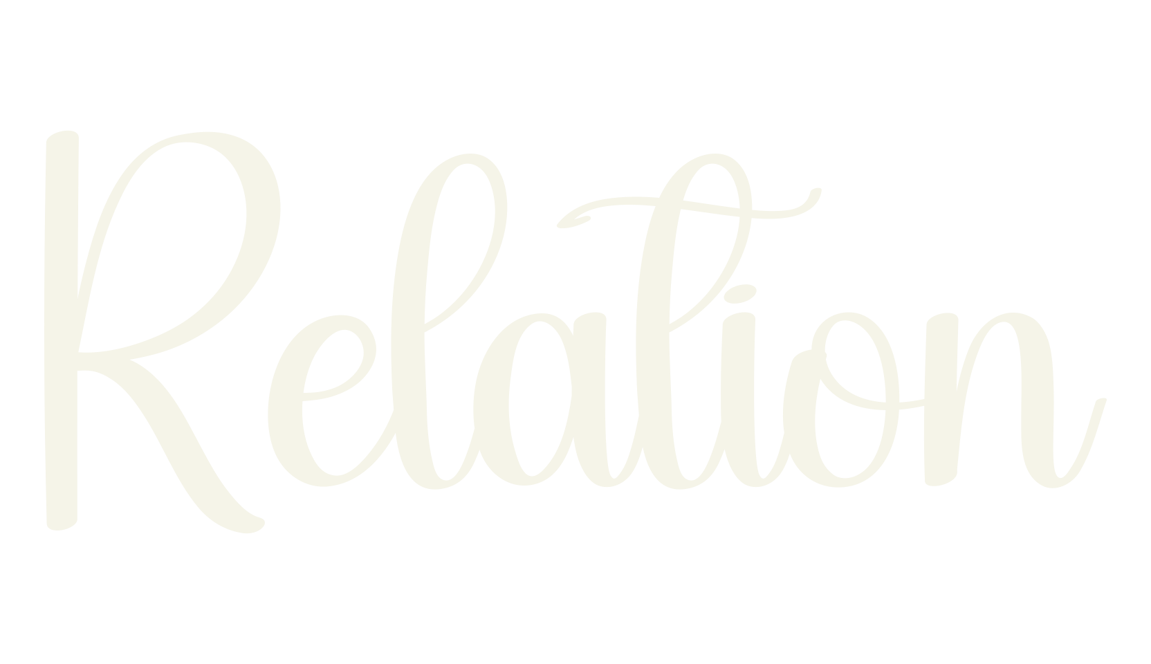 Relation, calligraphy font preview
