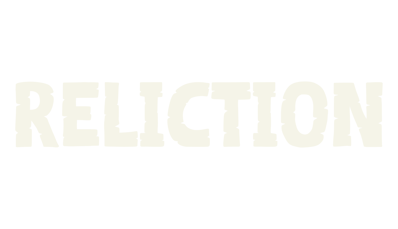 Reliction, bold font preview