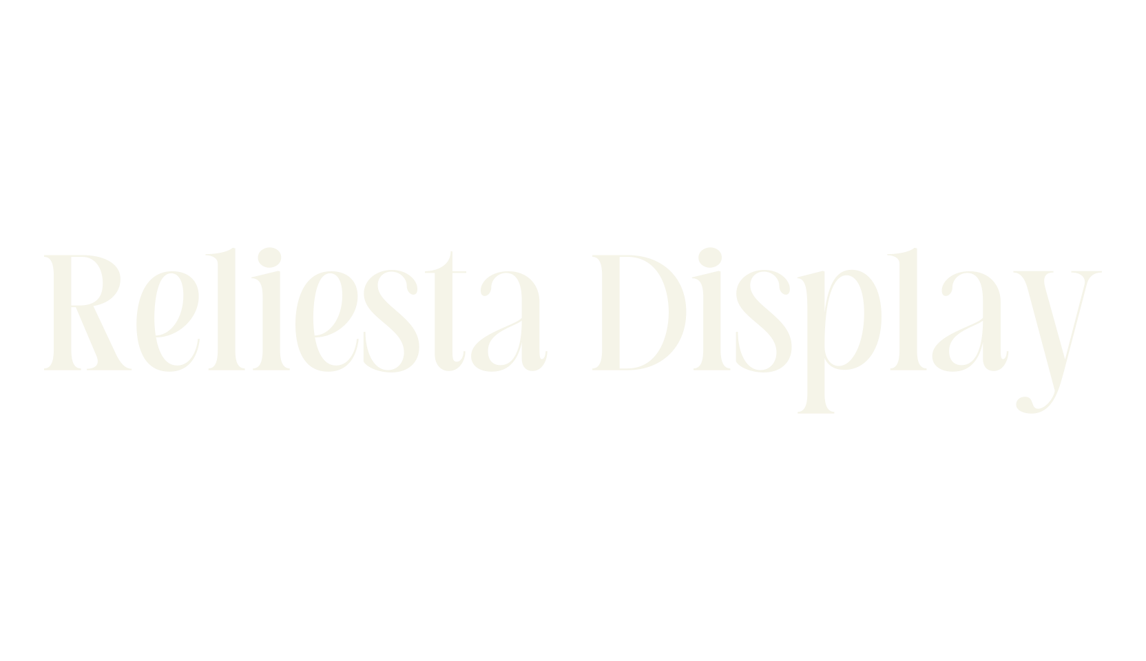 Reliesta Display, serif font preview