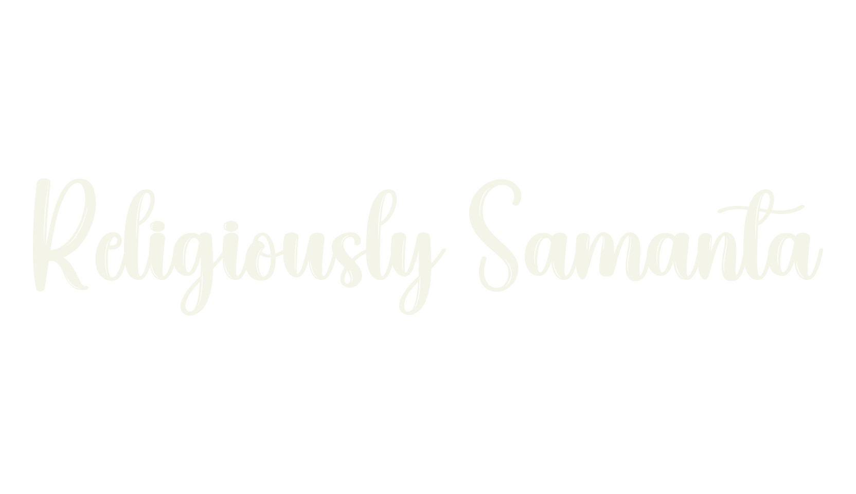 Religiously Samanta, calligraphy font preview