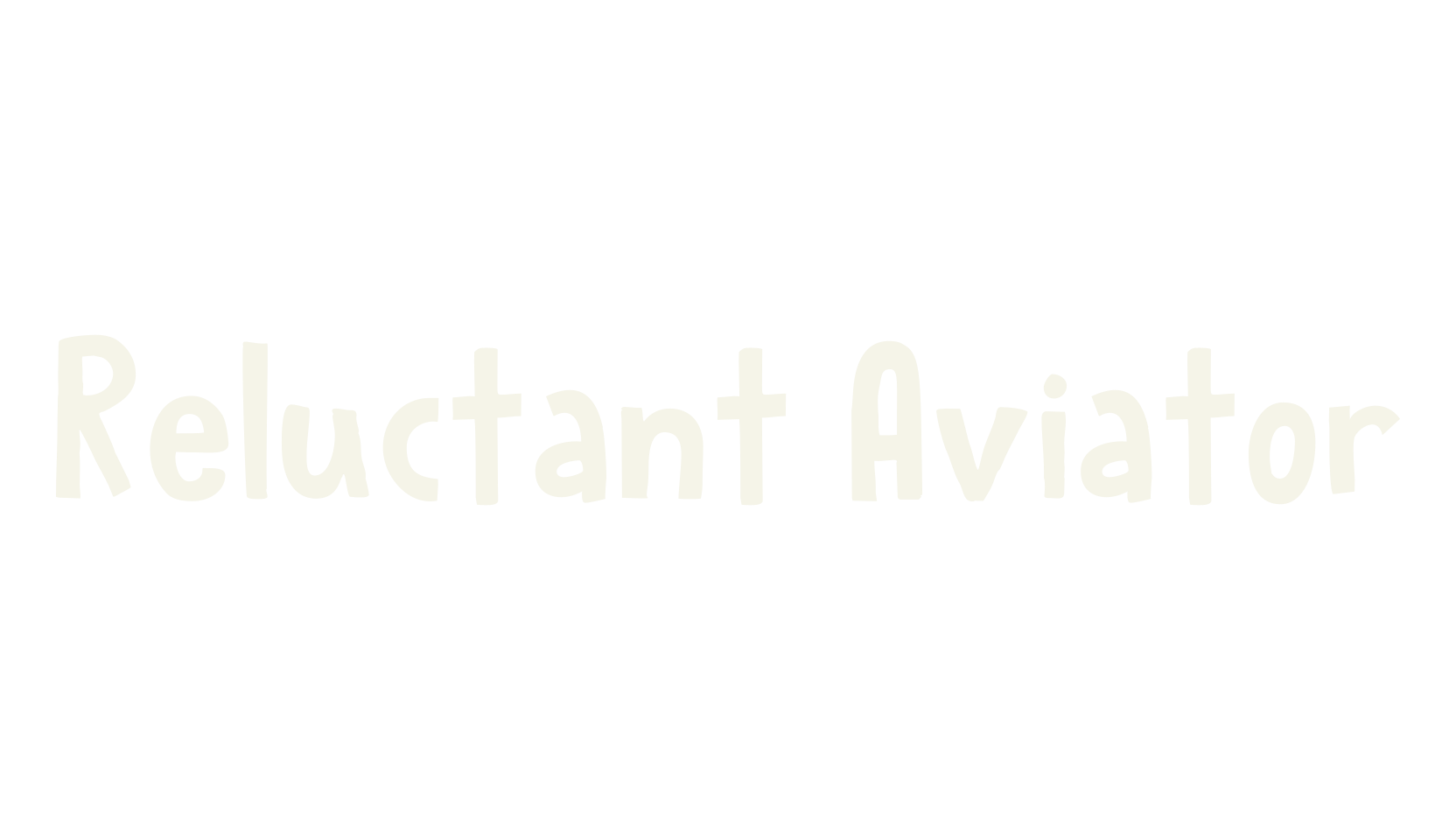 Reluctant Aviator, display market font preview