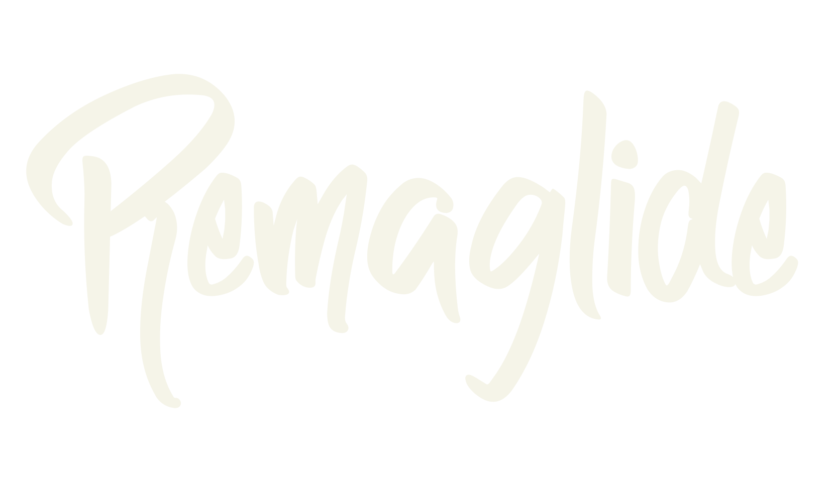 Remaglide, script font preview