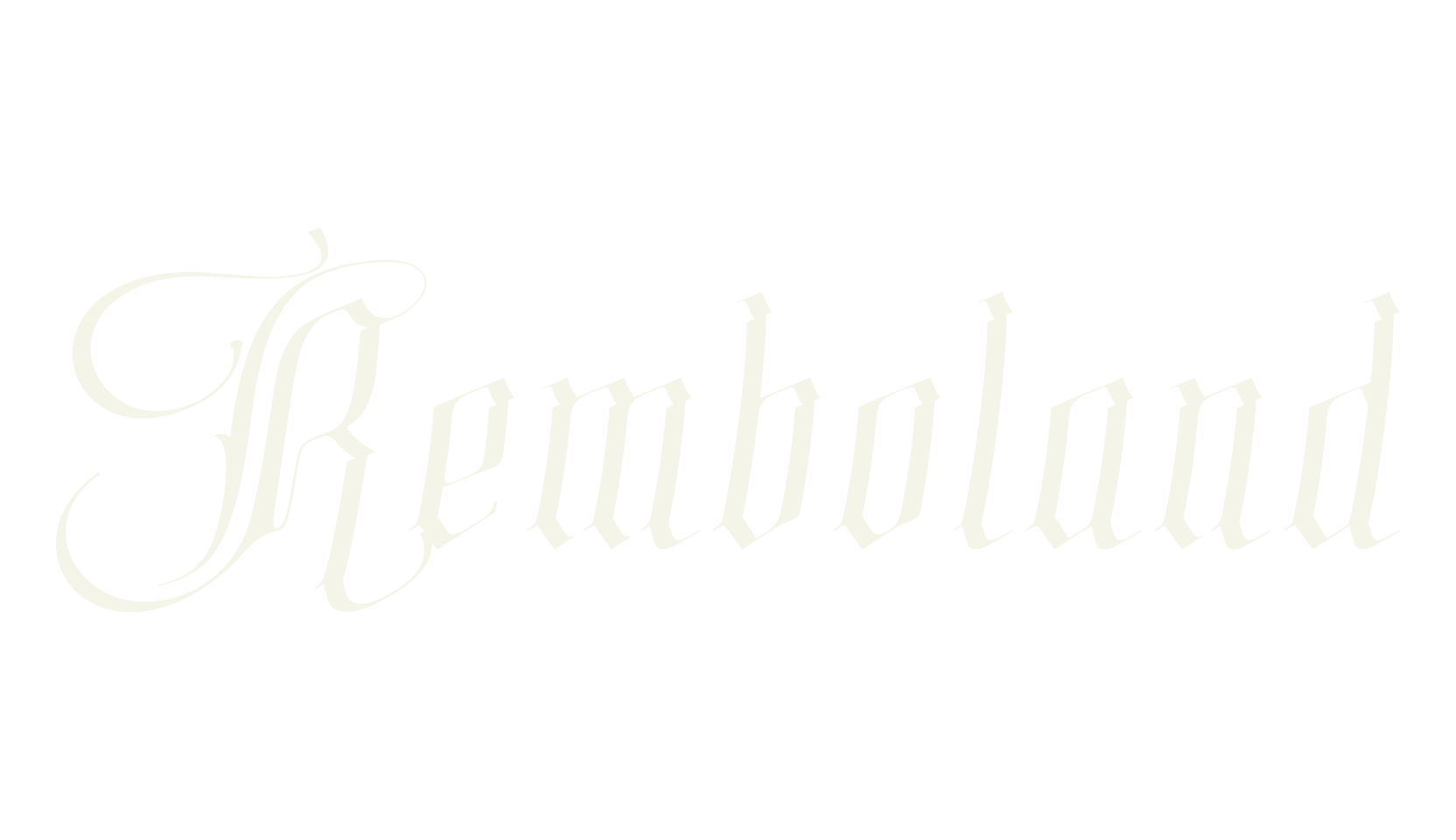Remboland, fantasy font preview