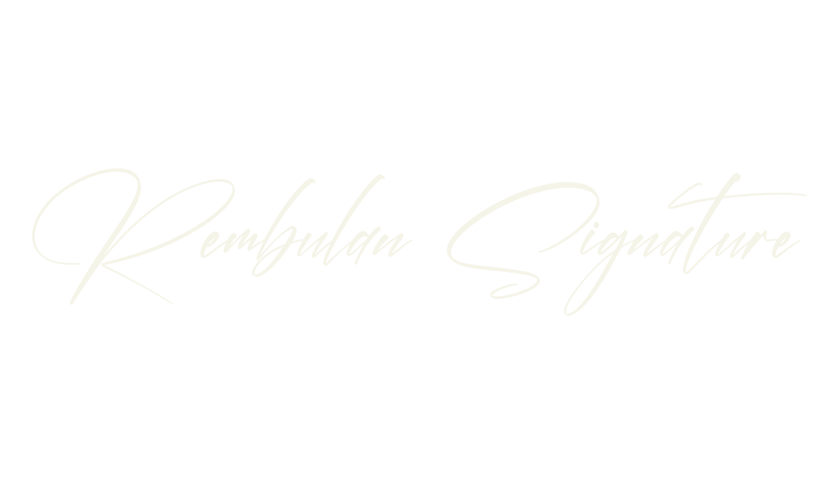 Rembulan Signature, script font preview