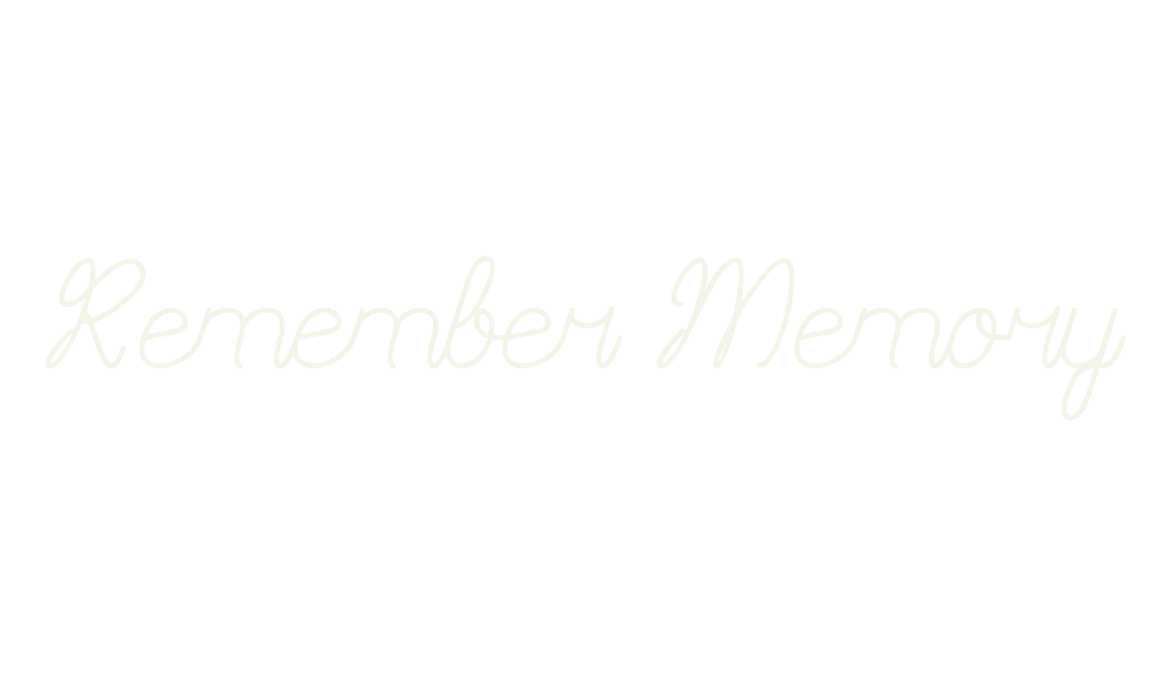 Remember Memory, fashion script font preview