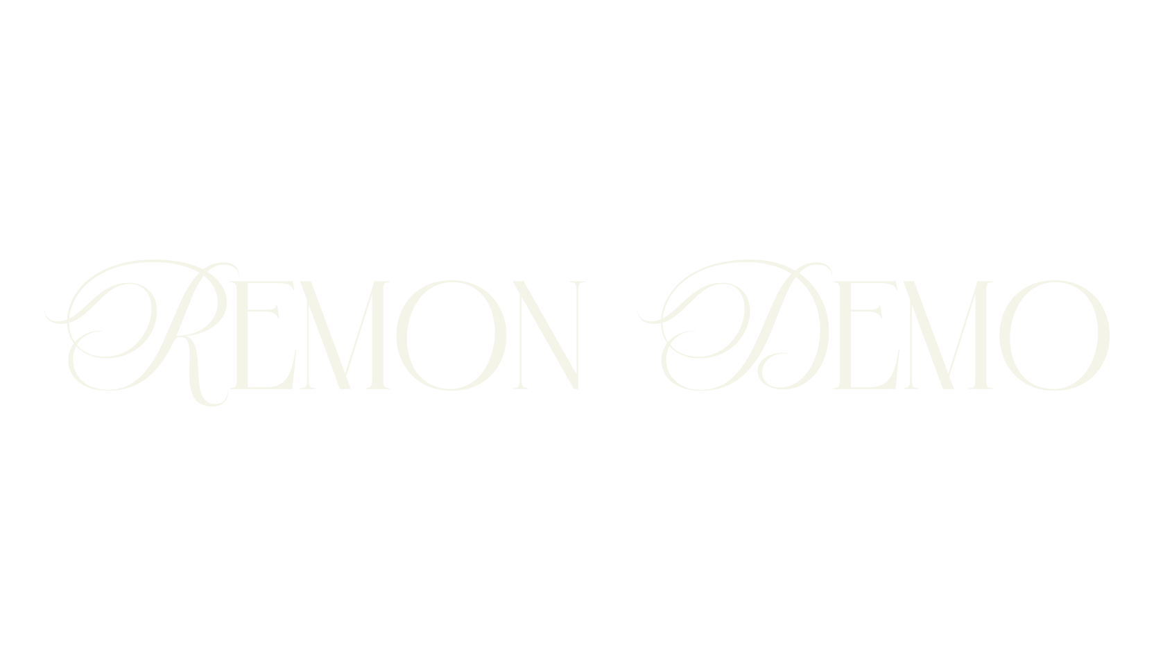 Remon Demo, elegant font preview