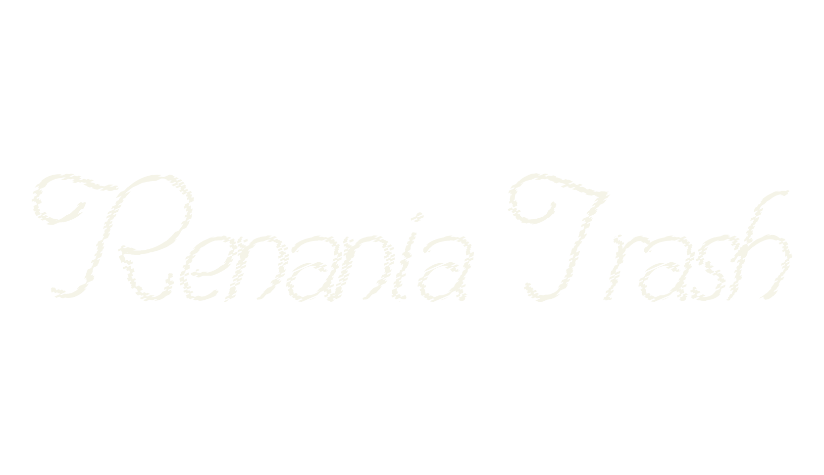 Renania Trash, fashion script font preview