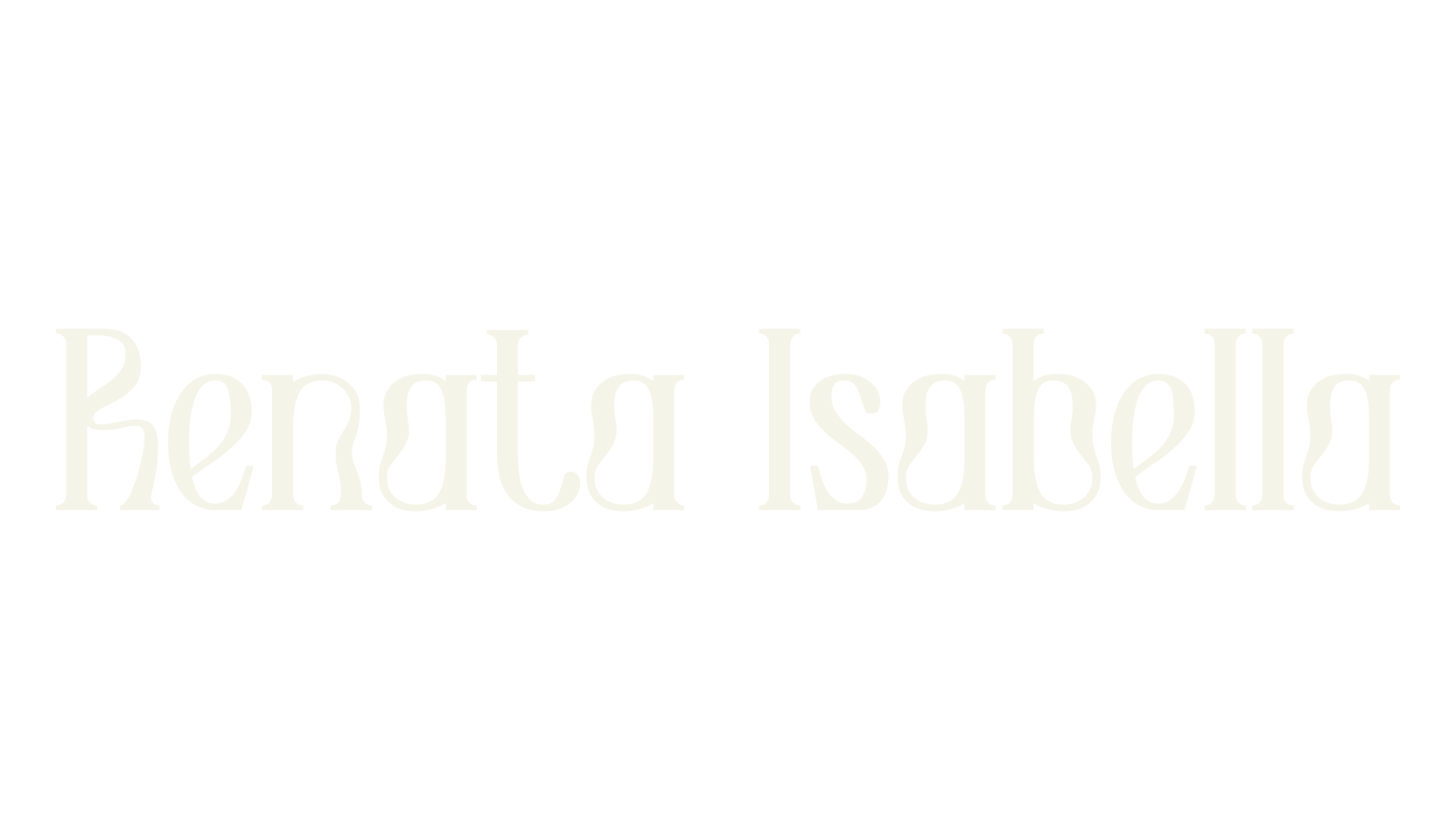 Renata Isabella, psychedelic font preview