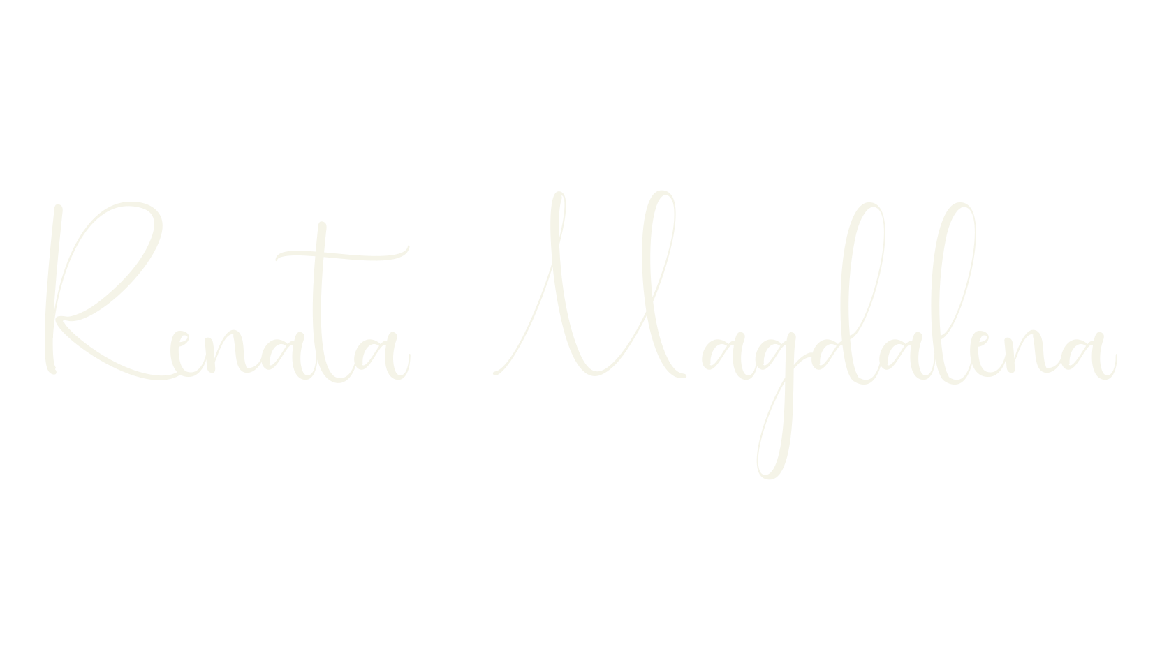 Renata Magdalena, handwriting font preview