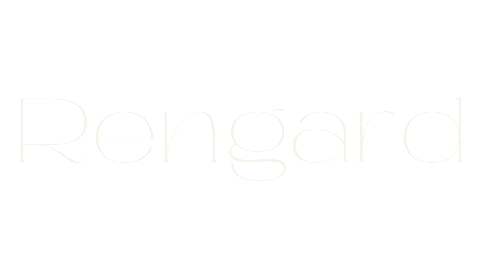 Rengard, fashion script font preview
