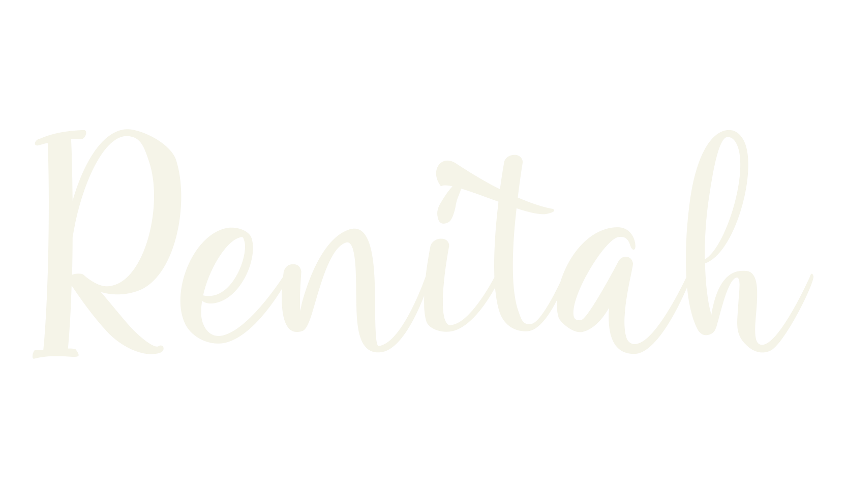 Renitah, calligraphy font preview