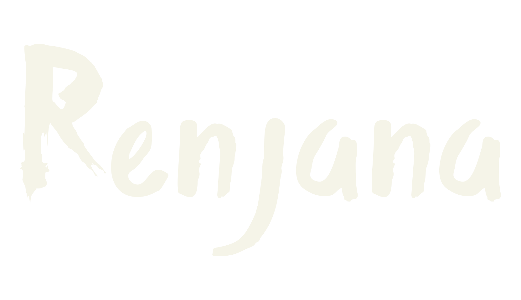 Renjana, brush font preview