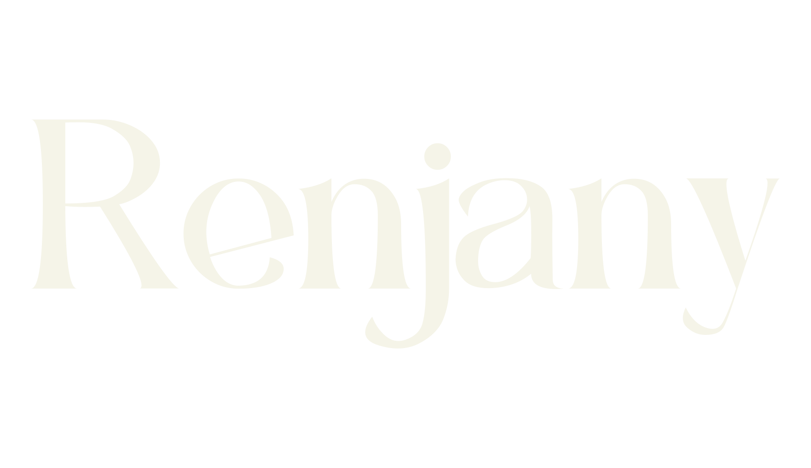 Renjany, modern font preview
