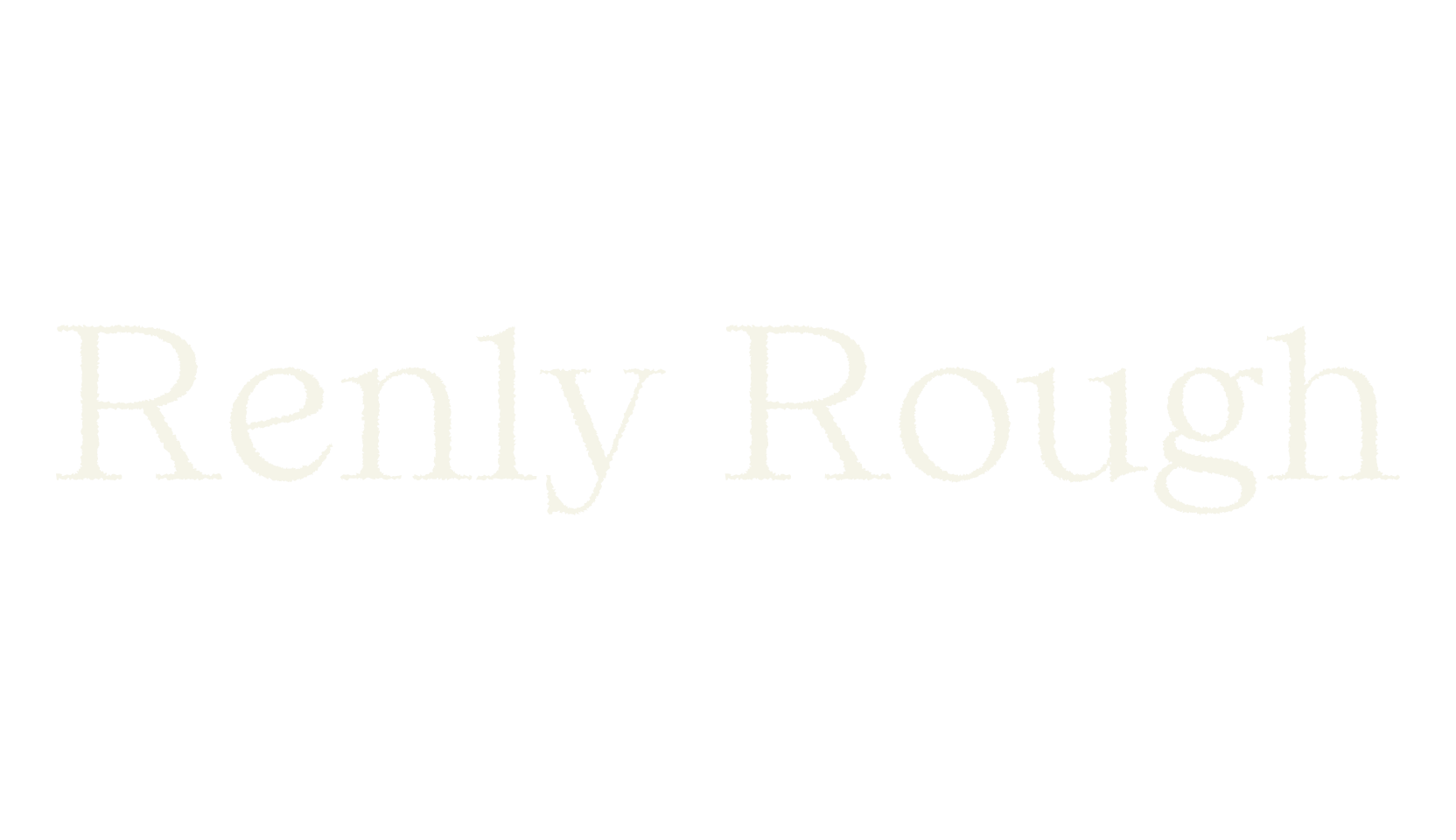 Renly Rough, modern font preview