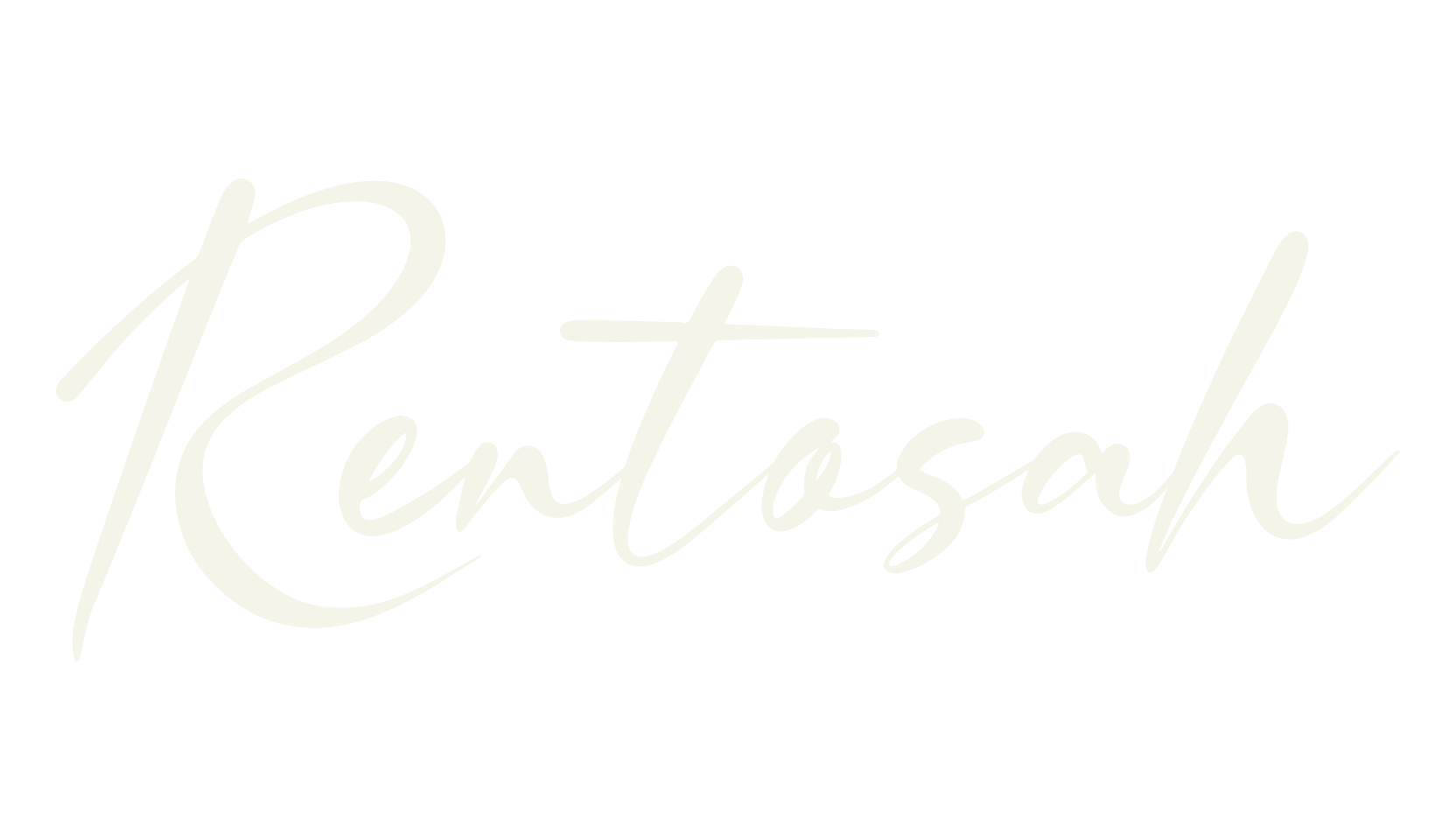 Rentosah, cursive font preview