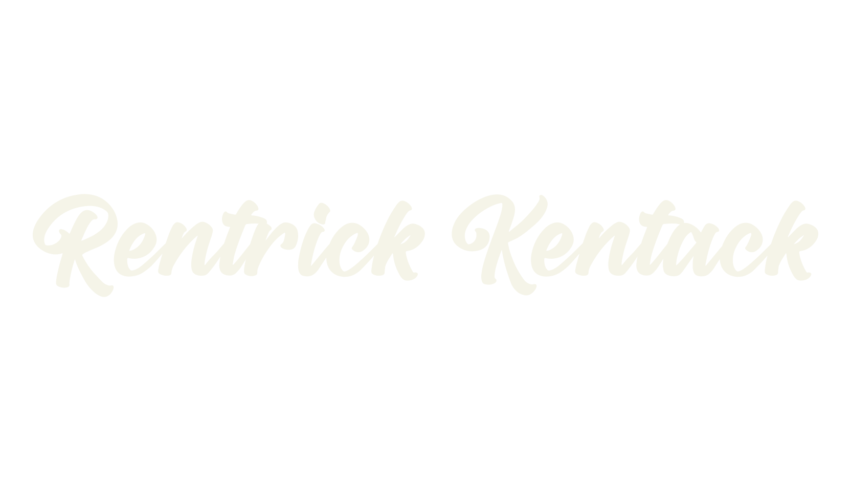 Rentrick Kentack, script font preview