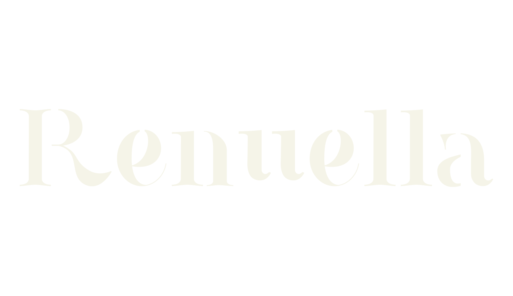 Renuella, faded font preview