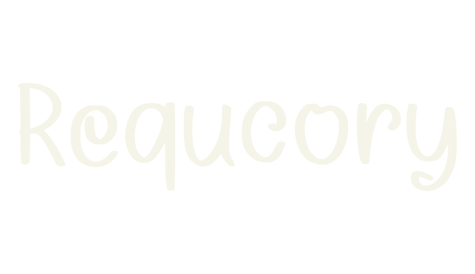 Requcory, fancy font preview