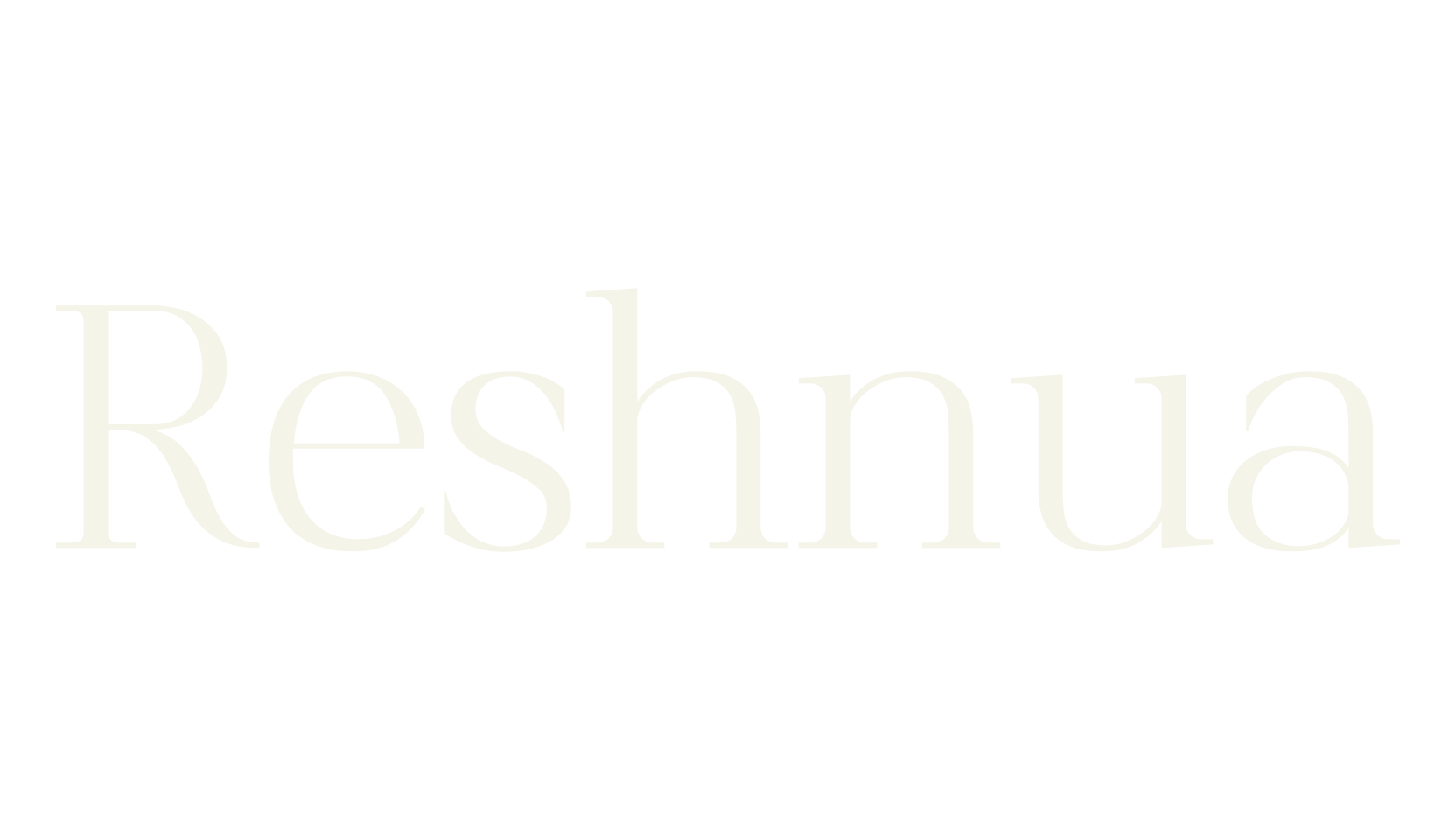 Reshnua, sans serif font preview