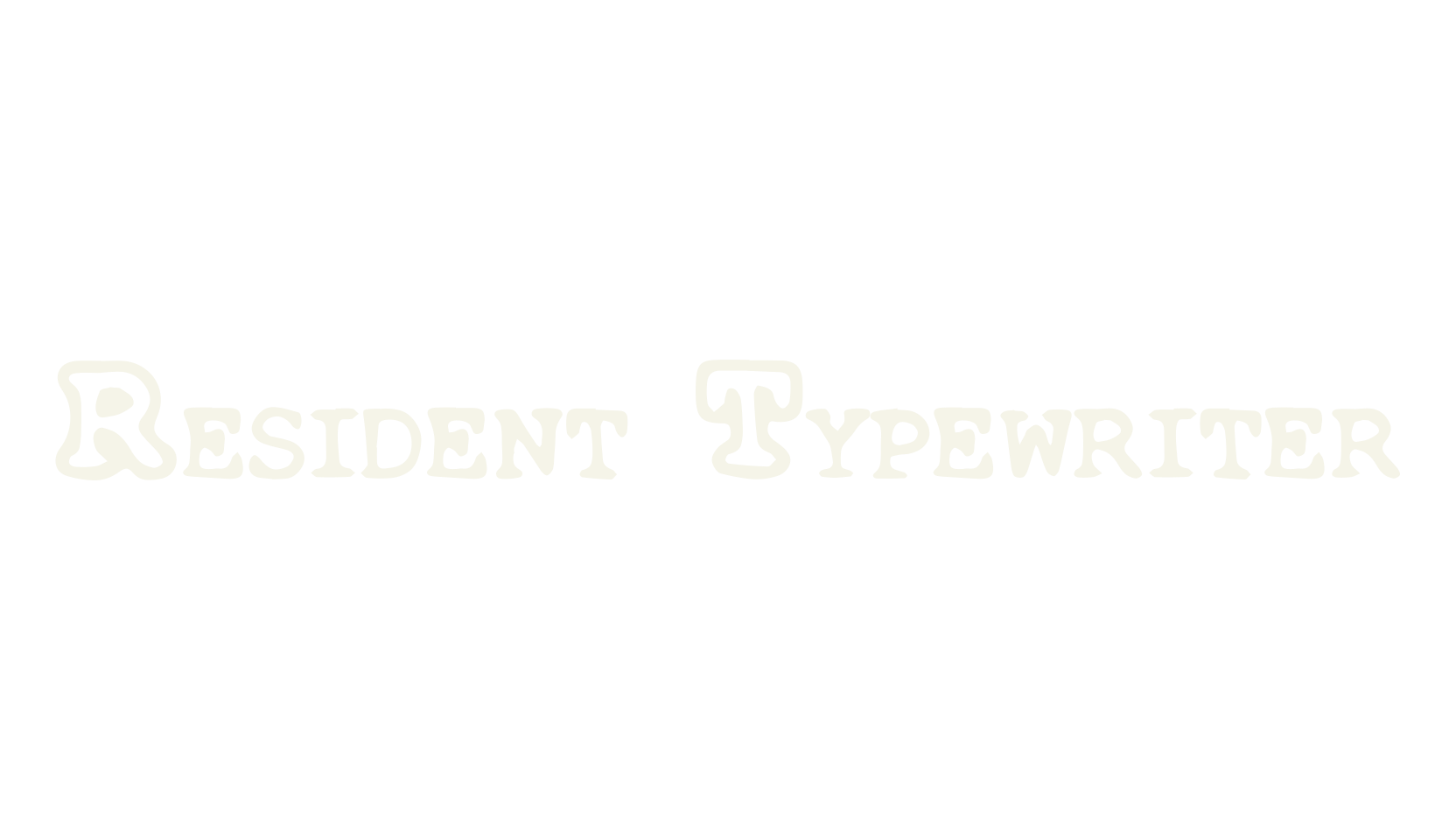 Resident Typewriter, resident evil font preview
