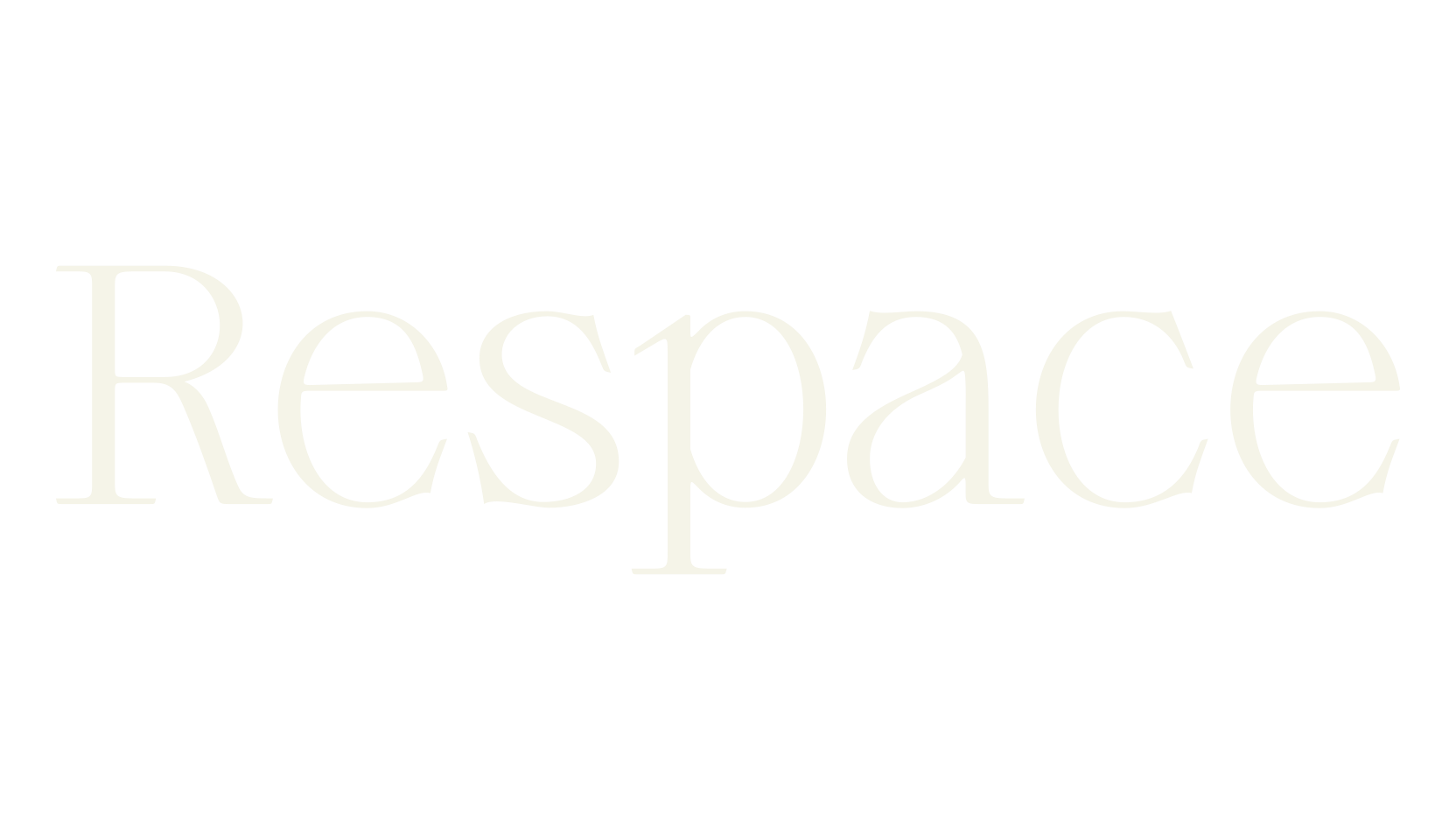 Respace, serif font preview