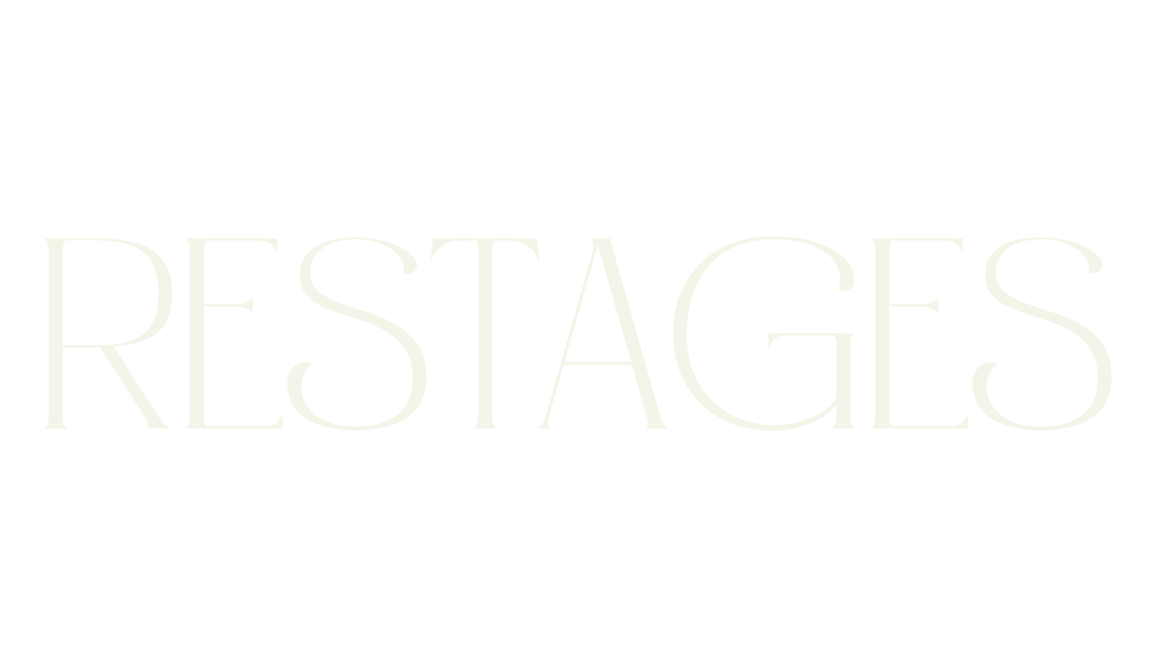 Restages, serif font preview